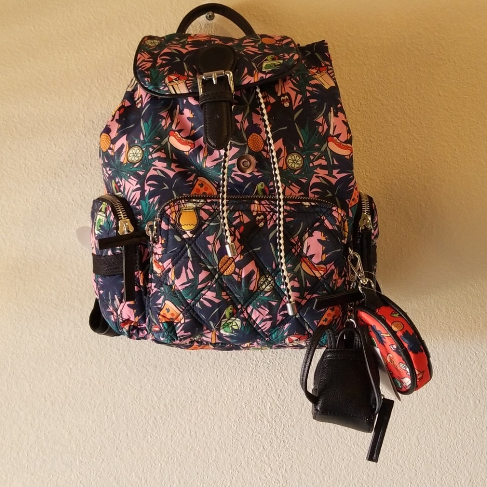 Zara Backpack Multi-colored Jungle Print Backpack